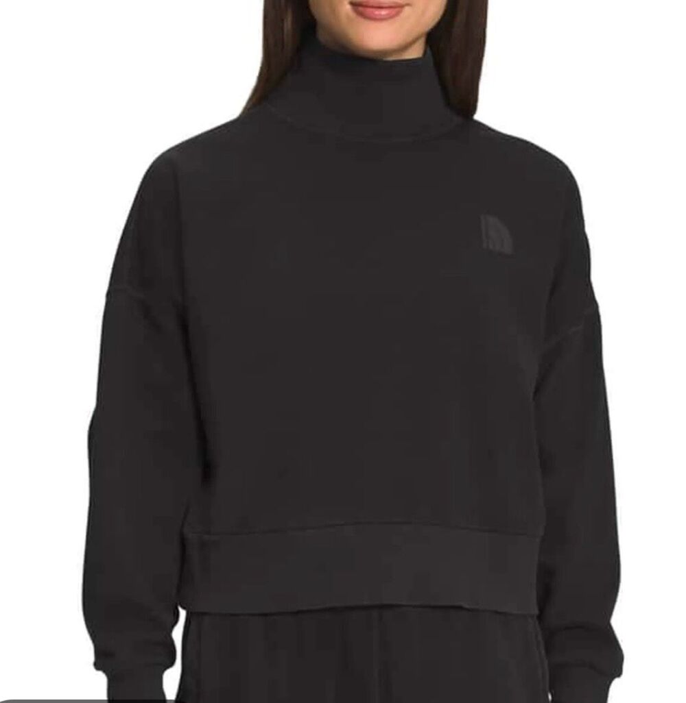 The North Face black mock neck pullover sweater small